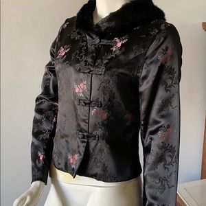 Adorable KC Parker Asian Fur trim jacket